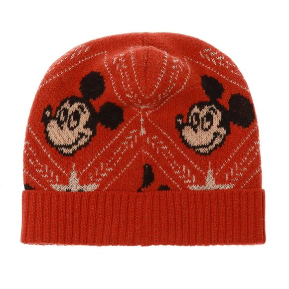 Disney Mickey Mouse Knit Hat Orange 